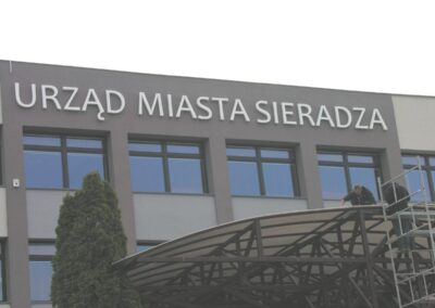 Litery 3d - Urząd Miasta Sieradza.